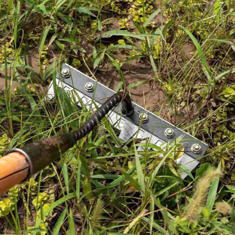 Testa Rastrello In Acciaio Al Manganese Zincato, Larghezza 50 Cm Per Giardino E Fattoria. Rastrello Senza Denti Per Livellare Il Terreno.