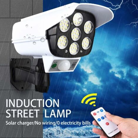 Luci Solari Con Pinza E Sensore Di Movimento - Illuminazione Esterna LED, Per Giardino, Recinzione, Patio, Garage