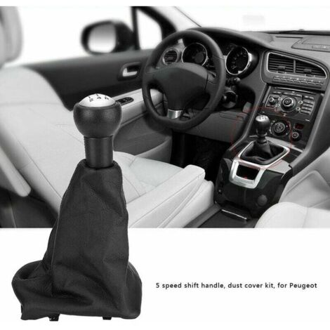 Copri Pomello Cambio EVGATSAUTO Pomello Del Cambio, 6 Velocità Leva Del Cambio Kit Di Avvio Cuffia Leva Del Cambio Per 2003-2010 II 2 MK2 2004-2009 Sostituzione Della Pomello Cambio Auto Copri