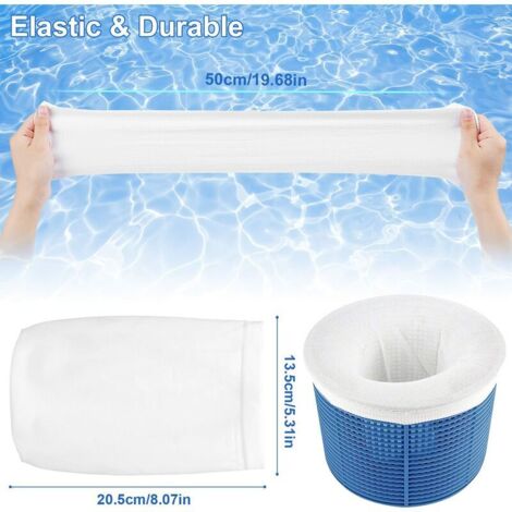 Calze Per Skimmer Piscina 10 Pezzi – Rete Ultra Fina Per Filtrare Foglie, Insetti E Polline, Riutilizzabili