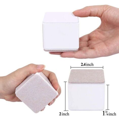QINGLANG Confezione da 4 rialzi per sedie e tavoli, alzate rotonde per mobili, in gomma, supportano fino a 2.721,6 kg, per divano, tavolo, scrivania