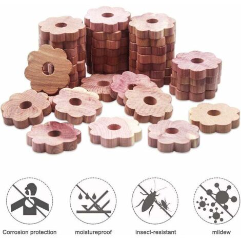 Confezione Da 50 Repellenti Per Tarme Del Legno Di Cedro Repellente Antitarme Naturale Al 100 Protezione Dei Blocchi Di Cedro Per I Blocchi Yky416 - Foto 5