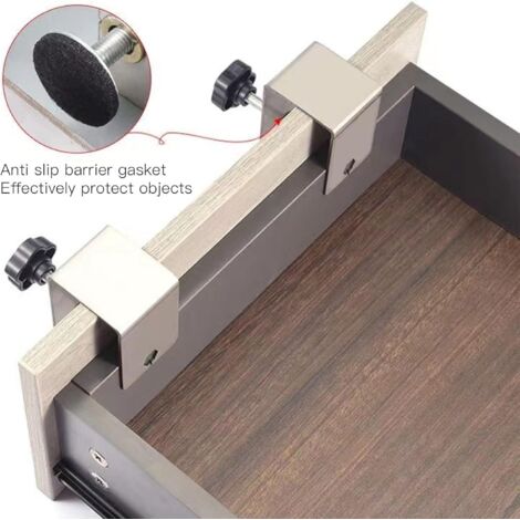 2 Morsetti Per Installazione Frontale Cassetto – Regolabili In Acciaio – Facili E Professionali - 3
