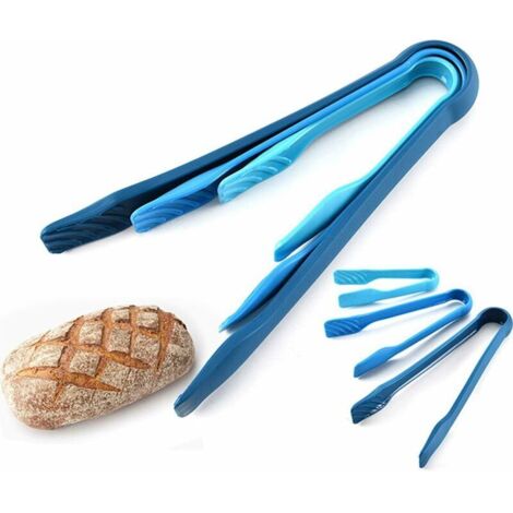 Set di 2 pinze da cucina in acciaio inox con manico antiscivolo