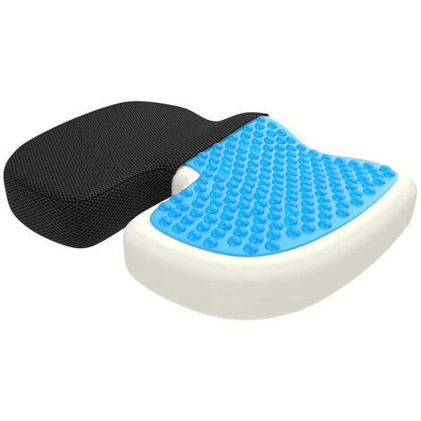 DVZV Cuscino Cervicale In Memory Foam Con Gel Rinfrescante - Ergonomico Per Dormire Sul Fianco E Schiena - Altezza Regolabile, Traspirante - 4
