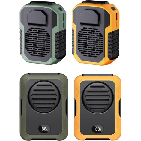 Rintea Ventilatore Portatile con Clip in Vita, 10000 mAh Ventilatore