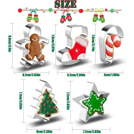 Lot De 12 Emporte-Pièces De Noël Pour Biscuits - Thème Natalizio - Occasion