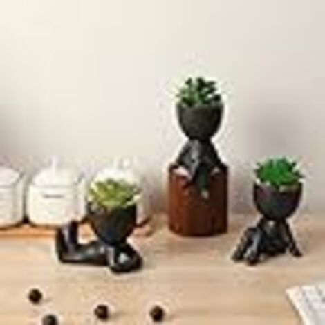 Composizione di orchidee artificiali in vaso di ceramica H46cm - Bianco - Atmosphera créateur d