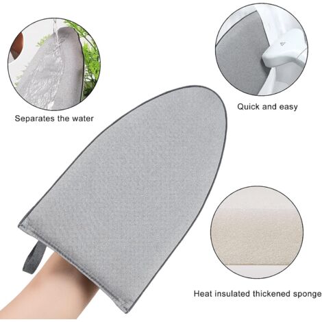 2 Tappetini In Silicone Per Ferro Da Stiro, Resistenti Al Calore, 26,7x14 Cm, Verdi, Con Angoli Magnetici - 3