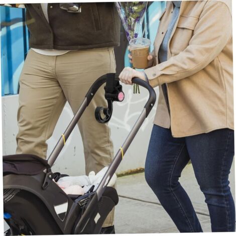 Passeggino porta tazze Con 2 Pezzi gancio passeggino clip Bottiglia d'acqua passeggino a silicone gancio passeggino per borse per passeggino bicicletta camminatore tapis roulant accessori buggy