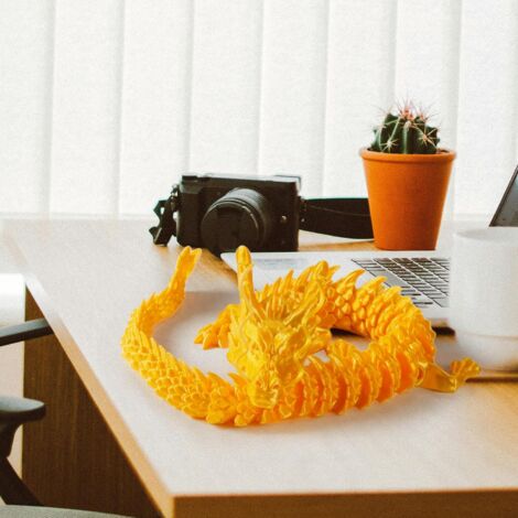Drago Stampato In 3D In Uovo Di Cristallo – Giocattolo Fidget Articolato In PLA, Colori Vari, Decorazione Da Scrivania O Regalo Per Adulti - 6