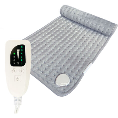 Hossom Termoforo Elettrico 84x43 Cm | Cuscino Riscaldante Con 9 Temperature E Timer | Coperta Termica Per Schiena E Spalle - 2