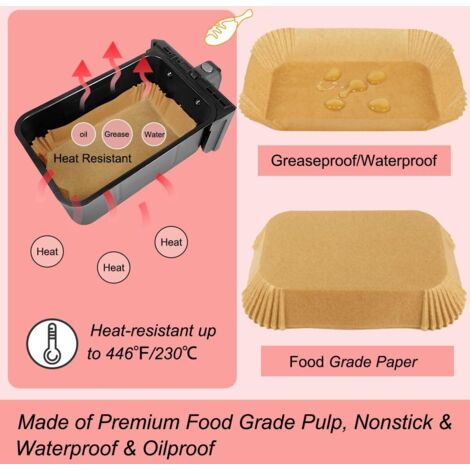Set di 10 accessori per friggitrice ad aria Ninja AF300UK/AF400UK, include fodere in silicone per friggitrice ad aria e stampi per cupcake/muffin, doppia griglia per friggitrice ad aria, fodere di