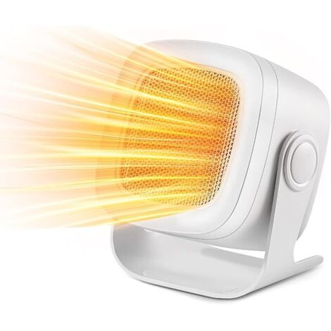 Termoventilatore a risparmio energetico 1500 W, riscaldamento elettrico silenzioso con termostato, riscaldamento in ceramica PTC, protezione da surriscaldamento e ribaltamento, 3 modalità, timer da 12