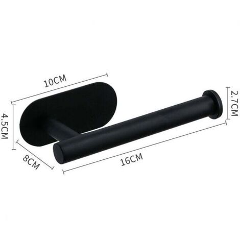 Cartel Disuasorio 2 Piezas Soporte De Pared Autoadhesivo Soporte Para Rollo De Papel Higiénico, Soporte Para Papel Higiénico De Acero Inoxidable,Apto Para Cocina Y Baño,Plata Portarrollos Baño