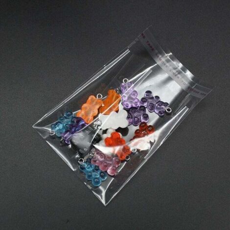 1000 Bolsas Adhesivas De Celofán De 3 X 4 Pulgadas, Bolsas Transparentes Autoadhesivas Para Aretes Bolsas Pequenas De Violonchelo De 1 Mil Para