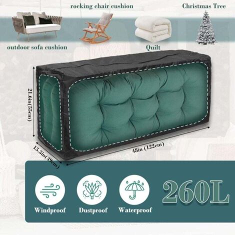 Fundas Impermeables Para Sillas De Jardín  2 Unidades , Resistentes Al Viento Y Uv Apilables Hasta 6 Sillas 95871897