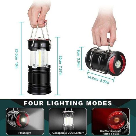 Linterna LED Portátil Recargable - 500 Lúmenes, Impermeable Y Antipolvo, Con Pantalla Y Función Powerbank Para Camping Y Exteriores