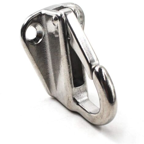 Ganci A S Acciaio Ganci A S In Acciaio Inox 316 Marino - 2 Pezzi Da 5 Mm Per Uso Nautico Gancio 316 5mm - Foto 4