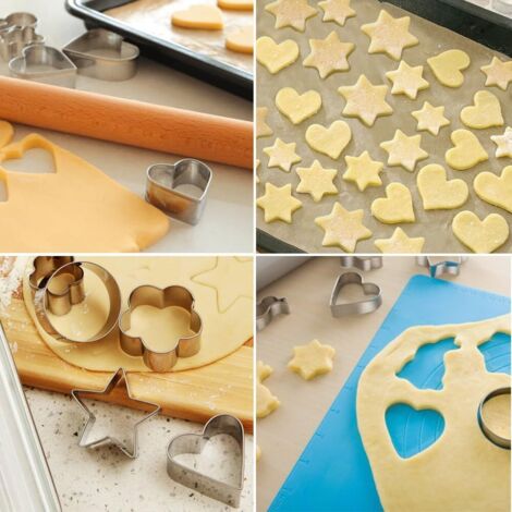 Cortadores De Metal Mini 3 Piezas – Formas De Acebo Para Fondant, Azúcar, Galletas, Artesanía Y Joyería, Marca Makin's