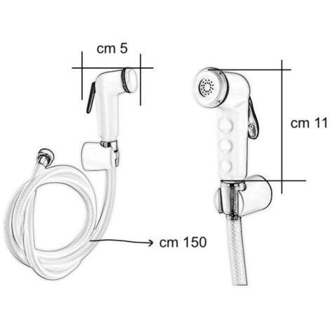 Douchette Hygiénique pour WC, pack hygiène WC complet