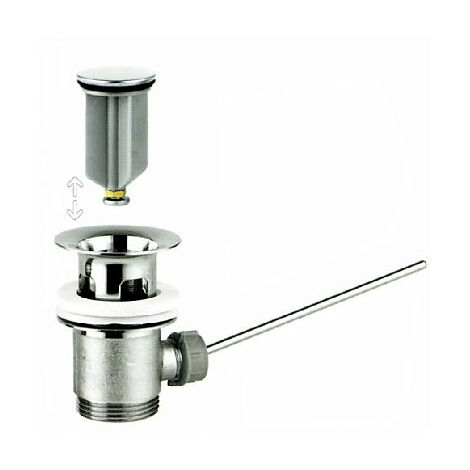 Bagnoclic – Bonde de douche 1'1/4 – Certifiée NF – Raccord à tirette – Bouchon escamotable – Installation facile