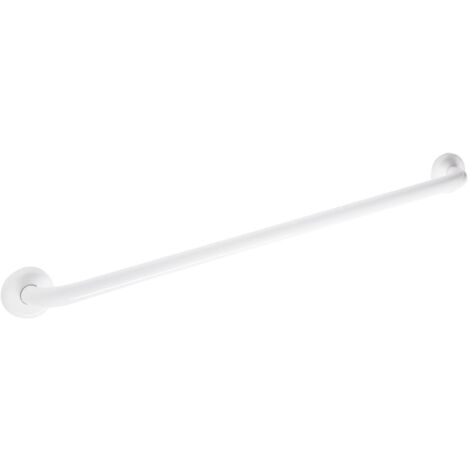 Bagnoclic – Poignée en acier blanc 90 cm – Barre de maintien conforme UNI 11064:2003 – Pour espaces confinés – Charge maximale 150 kg