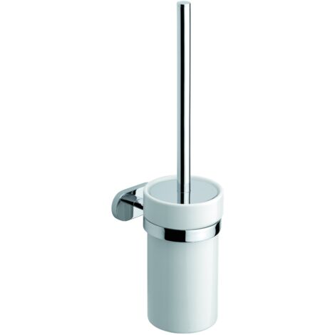 Balai Et Porte-balai WC Blanc Ventoux - LOUBET - Accessoire WC