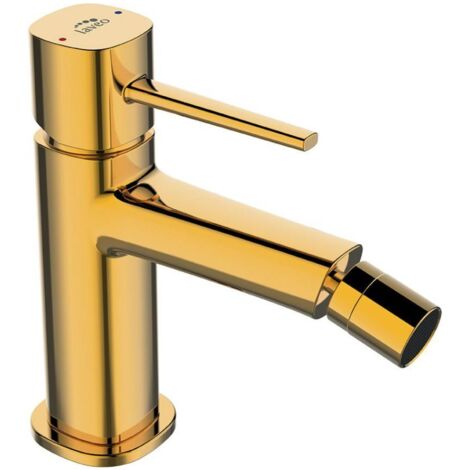 Batteria bidet da appoggio Pola – design elegante con leve sottili oro (1/3)
