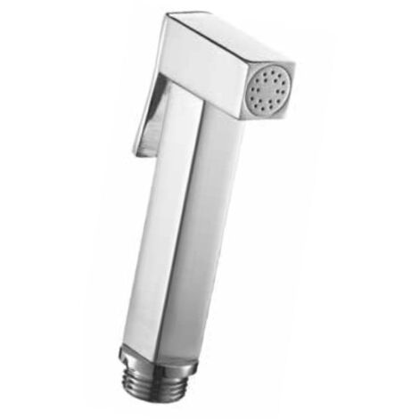 Douchette carrée pour WC, laiton chromé (1/2)