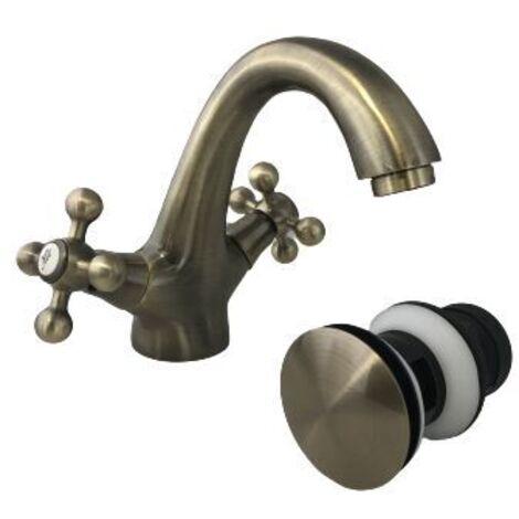 Robinet de lavabo temporisé de la série CLASSIC avec commande à bouton