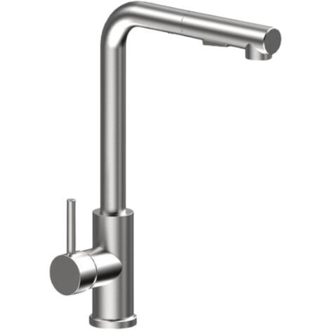 Mélangeur de cuisine moderne en acier inoxydable avec douche (1/3)