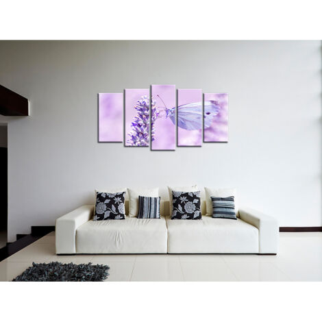 DECLINA, Tableau toile imprimée, animaux, Tableau deco toile Papillons, 220x120 cm - 3