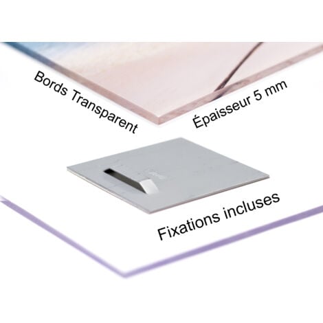 DECLINA, Tableau plexiglas Abstrait Papillons Roses - 4