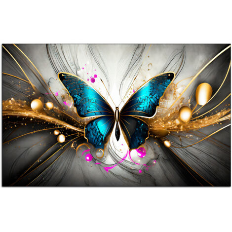 DECLINA, Tableau plexiglas déco Papillons Abstraits - 2