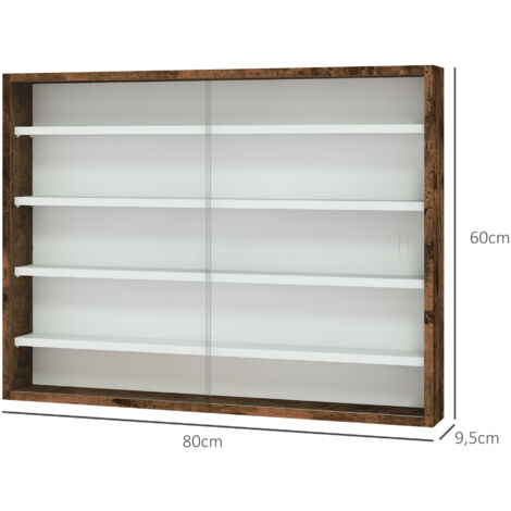 Vitrine D'exposition En Acajou Pour Objets De Collection – Fait Main – Excellent état