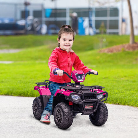 Quad électrique Enfant 12V – Double Moteur, LED, Musique, 2 Vitesses, Noir – Pour 2 à 6 Ans