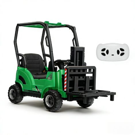 Coche eléctrico infantil 12V – Batería 12V4.5Ah, 2 motores 390, cargador incluido, capó, verde