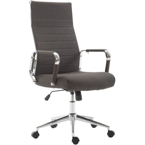 Sedia ufficio KOLUMBUS in tessuto grigio scuro (1/7)