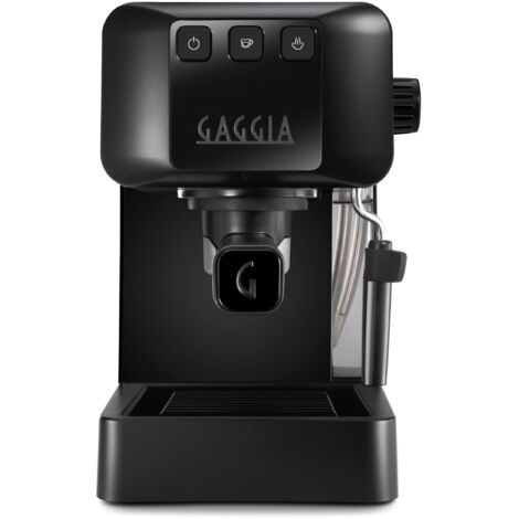 Gaggia EG2109 BLACK Macchina Espresso Manuale 2023, Sistema POD con Pre-Infusione Automatica, Compatibile con Cialde e Macinato, Design Italiano, Perfetta per Espresso Cremoso e di Qualit�