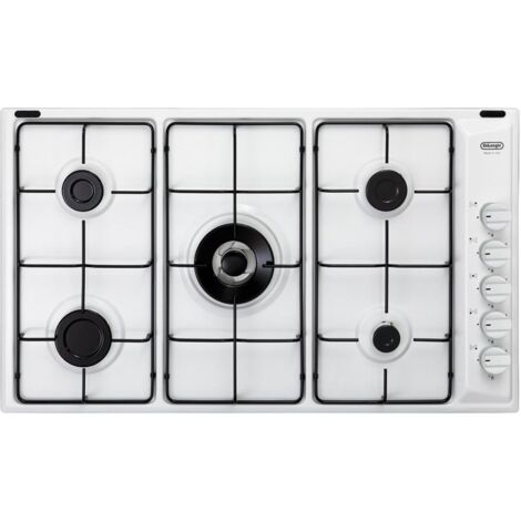 DELO Piano Cottura BL59DD a Gas 5 Fuochi Gas Colore Bianco