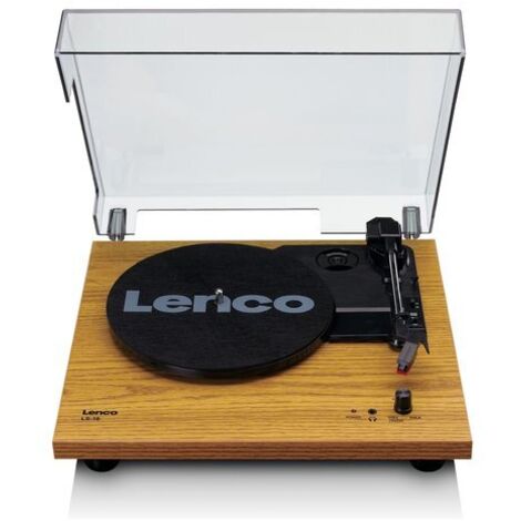 Lenco Giradischi LS-10 3 Velocità Diffusore Stereo con Coperchio Wood LS-10 WD (1/4)