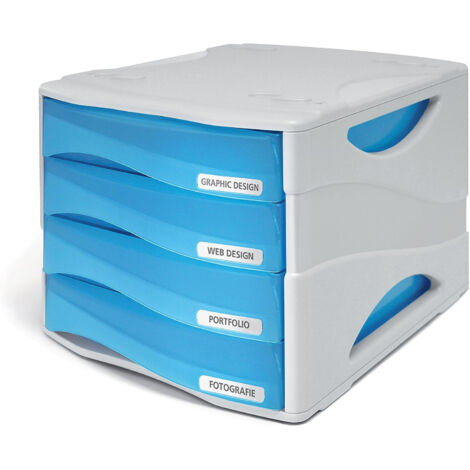 ARDA TR15P4PBL vassoio da scrivania Grigio, Blu (1/2)