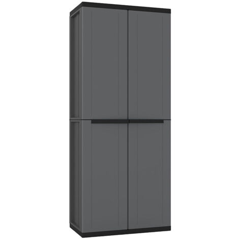 Armadio Terry j-base 268 Grigio scuro polipropilene 68 x 37,5 x 163,5 cm (1/2)