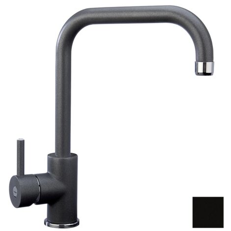 Miscelatore Plados monocomando VENMIX20 con canna tubolare - Nero Matt