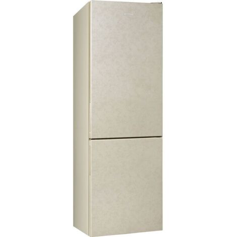 Smeg – Frigorifero con congelatore libero installazione 330 L E – Classe energetica E – No Frost – 2 ripiani frigorifero – Colore marmo (1/3)