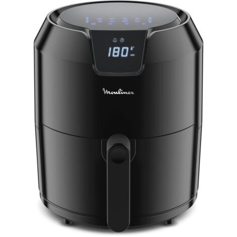 Moulinex Friggitrice ad Aria, Easy Fry Deluxe, 4.2 Litri, Capacità 6 Persone, Design Compatto, 1500 W, Friggitrice senza olio, 8 Programmi di Cottura, nero, EZ4018 (1/4)