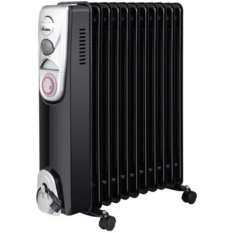 Termoradiatore Elettrico Ardes 11 Elementi 2500W con Termostato Nero (1/5)