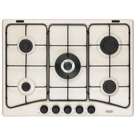 Sconosciuta Piano Cottura FFS 57 ASV a Gas 5 Fuochi Gas Colore Avena (1/3)