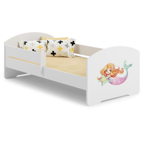 Lit d'enfant LUK avec barreaux 160x80 Mermaid (1/5)